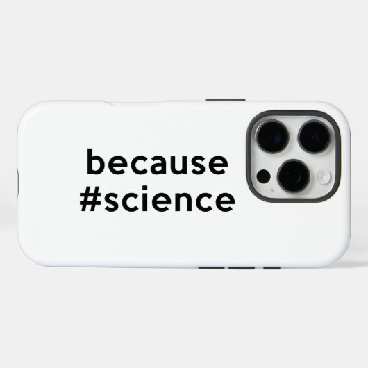 Coques Case-Mate iPhone Parce que la science (Verso (horizontal))