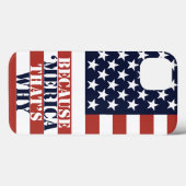 Coques Case-Mate iPhone Parce que 'Merica (Verso (horizontal))