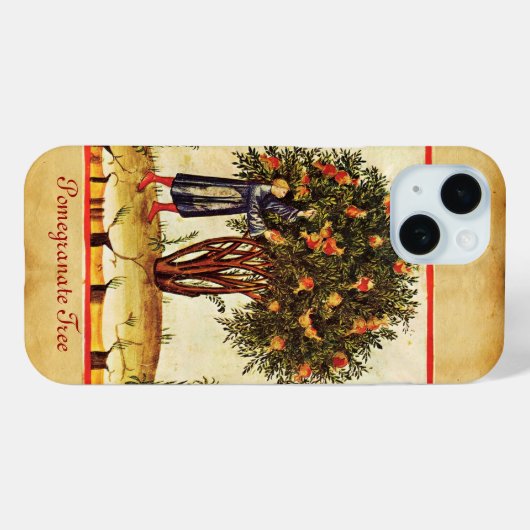 COQUES Case-Mate iPhone PARCHEMENT ANTICIPÉ D'ARBRE POMÉGRANÉ (Verso (horizontal))