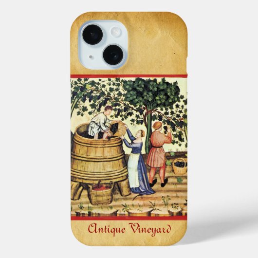 COQUES Case-Mate iPhone PARCHEMENT DE RÉCOLTE DE VIGNOBLES ANCIENS (Verso)