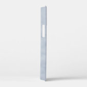 Coques Case-Mate iPhone Parchemin Bleu-Gris Élégant avec Nom (Verso / Droite)