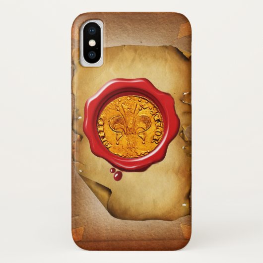 Coques Case-Mate iPhone Parchemin de cire ANTIQUE OR FLORENTINE FORINT (Dos)