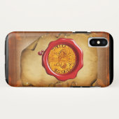 Coques Case-Mate iPhone Parchemin de cire ANTIQUE OR FLORENTINE FORINT (Dos (Horizontal))