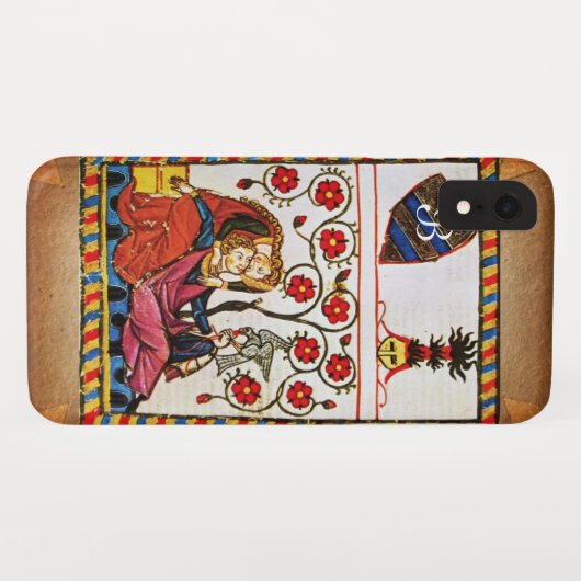 Coques Case-Mate iPhone Parchemin ETERNEL LOVE MONOGRAM (Dos (Horizontal))