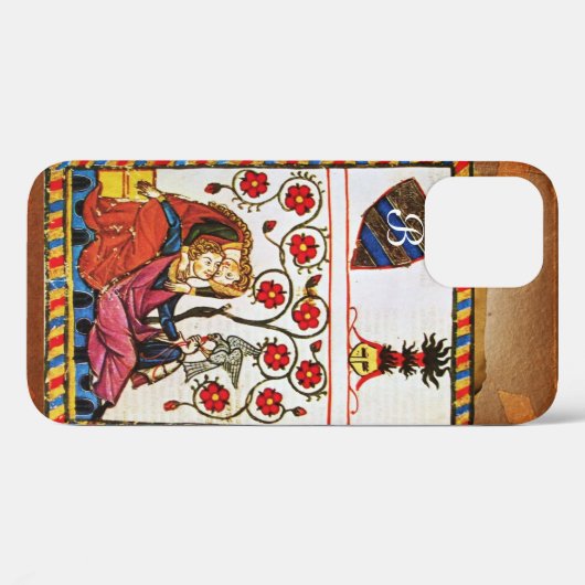 Coques Case-Mate iPhone Parchemin ETERNEL LOVE MONOGRAM (Verso (horizontal))