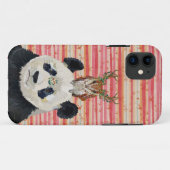 COQUES Case-Mate iPhone PARCOURS D'ANTLER PANDA ET FLORAL (Dos (Horizontal))