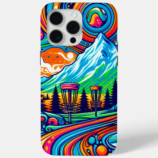Coques Case-Mate iPhone Parcours de golf Psychedelic Disk (Verso)