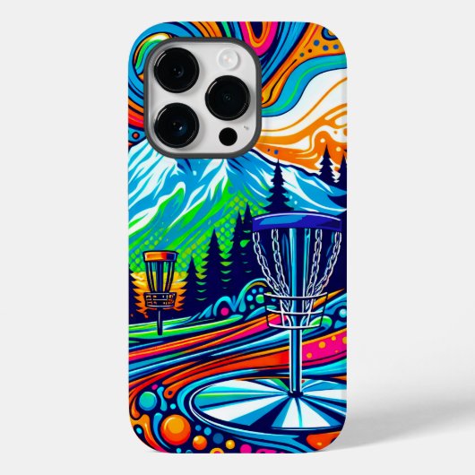 Coques Case-Mate iPhone Parcours de golf Psychedelic Disk (Verso)