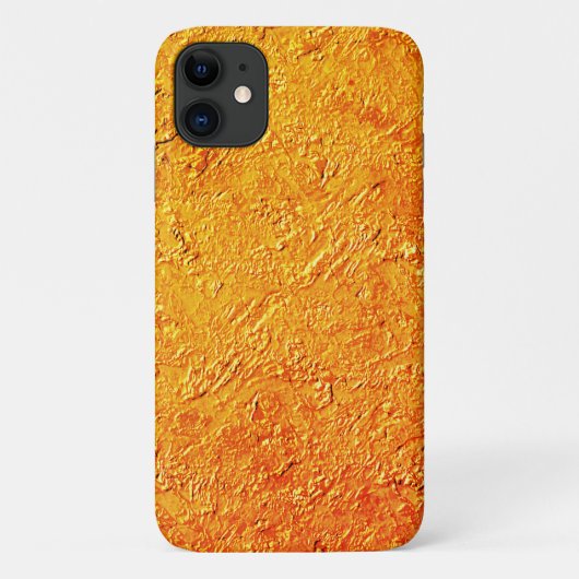 Coques Case-Mate iPhone Parede défaitecom textura amarela e laranja (Dos)