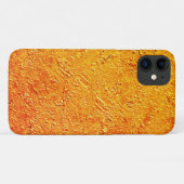 Coques Case-Mate iPhone Parede défaitecom textura amarela e laranja (Dos (Horizontal))