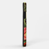 Coques Case-Mate iPhone Parenthèse rose de feuille florale moderne de (Dos/Droite)