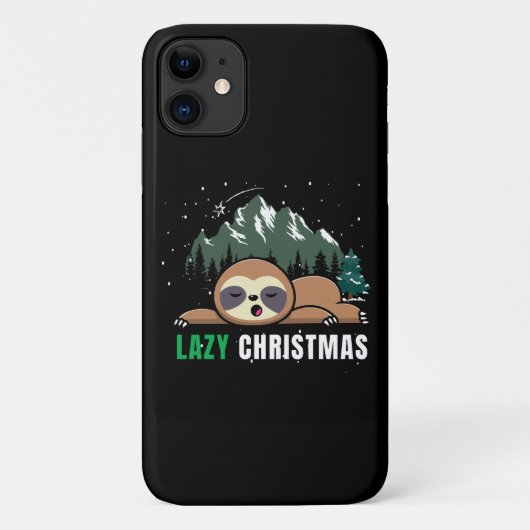 Coques Case-Mate iPhone Paresseux de Noël drôle (Dos)