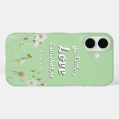 Coques Case-Mate iPhone Parfait Amour Chasse la Peur Floral Vert Clair (Verso (horizontal))