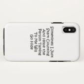 Coques Case-Mate iPhone Parfois, Je Commence À Compter (Dos (Horizontal))