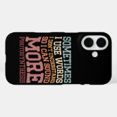 Coques Case-Mate iPhone Parfois, j'utilise des mots que je ne comprends pa (Verso (horizontal))