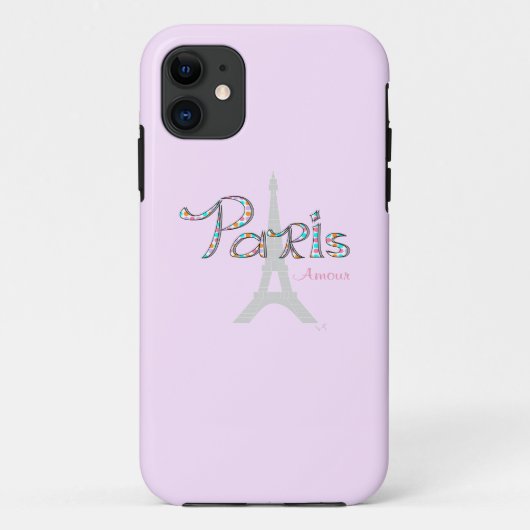 Coques Case-Mate iPhone PARIS Amour avec Tour Eiffel (Dos)