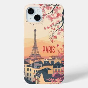 Coque iPhone 15 Mini Paris au printemps