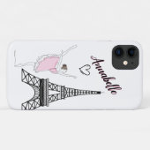 Coques Case-Mate iPhone Paris Ballerina et la Tour Eiffel Ballet filles (Dos (Horizontal))