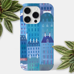 Coque iPhone 15 Pro Paris bleu