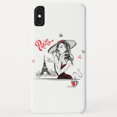 Coques Case-Mate iPhone Paris & Café, rouge (Dos)