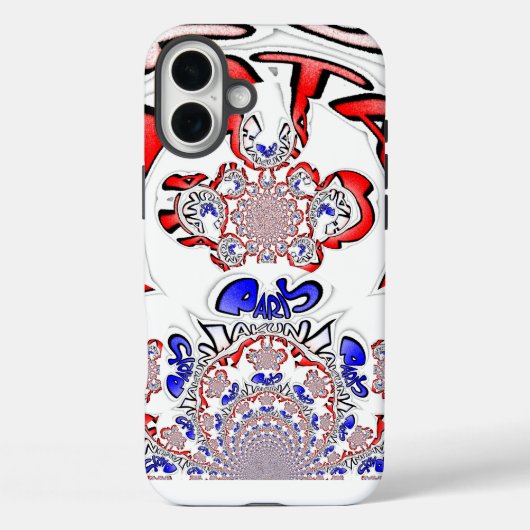 Coques Case-Mate iPhone Paris Hakuna Matata Paris Bleu Rouge Blanc.png (Verso)