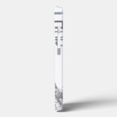 Coques Case-Mate iPhone Paris Scène et Fleurs Bleues Personnalisées (Verso / Gauche)