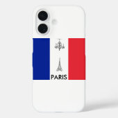 Coques Case-Mate iPhone Paris Theme French Flag (Verso)