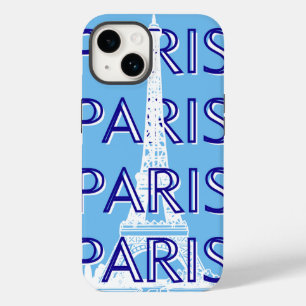 Coque Pour iPhone 14 Paris Travel Art, Travel Art, Preppy Art, Bleu