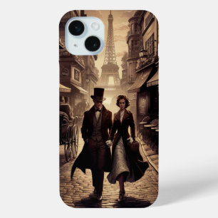 Coque iPhone 15 Mini Paris vintage