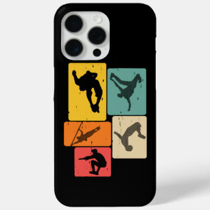 Coque iPhone 15 Pro Max Parkour Freerunner Traceur Retro Freerunning