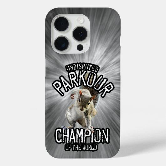 Coques Case-Mate iPhone Parkour Squirrel - drôle freerunning (Verso)