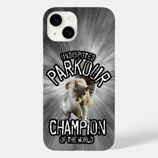 Coques Case-Mate iPhone Parkour Squirrel - drôle freerunning (Verso)
