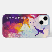 Coques Case-Mate iPhone Parkour Urban Free Runling Freestyling Art Moderne (Verso (horizontal))