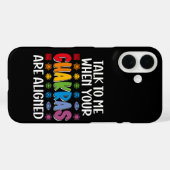 Coques Case-Mate iPhone Parle-moi quand tes chakras sont alignés drôle (Verso (horizontal))