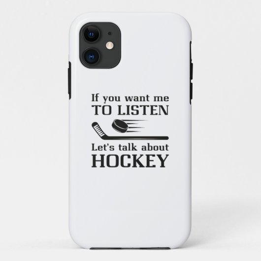 Coques Case-Mate iPhone Parler De Hockey (Dos)