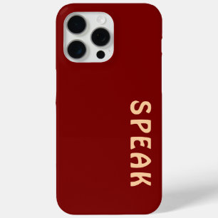 Coque iPhone 15 Pro Max PARLER Logo Marron