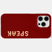 Coques Case-Mate iPhone PARLER Logo Marron (Verso (horizontal))