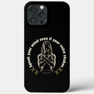 Case-Mate iPhone Case Parlez votre esprit même si votre voix tremble !