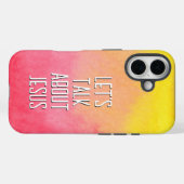 Coques Case-Mate iPhone Parlons de Jésus Pink Ombre (Verso (horizontal))