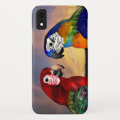 COQUES Case-Mate iPhone PARROS HYPER /ARA ROUGE ET BLEU (Dos)