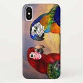 COQUES Case-Mate iPhone PARROS HYPER /ARA ROUGE ET BLEU (Dos)