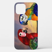 COQUES Case-Mate iPhone PARROS HYPER /ARA ROUGE ET BLEU (Verso)