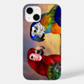 COQUES Case-Mate iPhone PARROS HYPER /ARA ROUGE ET BLEU (Verso)