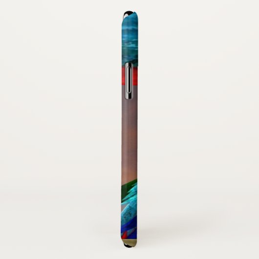 COQUES Case-Mate iPhone PARROTS HYPER / MONOGRAMME ARA ROUGE (Dos/Droite)