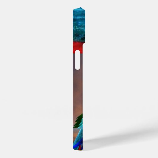 COQUES Case-Mate iPhone PARROTS HYPER / MONOGRAMME ARA ROUGE (Verso / Droite)