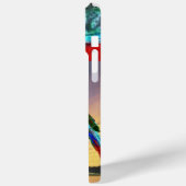 COQUES Case-Mate iPhone PARROTS HYPER / MONOGRAMME ARA ROUGE (Verso / Gauche)