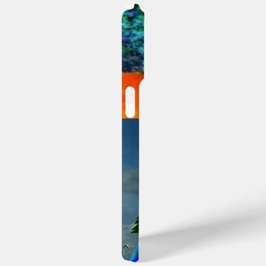 COQUES Case-Mate iPhone PARROTS HYPER /MONOGRAMME D'ARA BLEU (Verso / Droite)