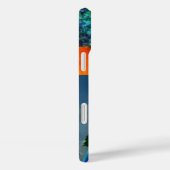 COQUES Case-Mate iPhone PARROTS HYPER /MONOGRAMME D'ARA BLEU (Verso / Droite)