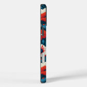 Coques Case-Mate iPhone Partenaire floral rouge et blanc (Verso / Droite)
