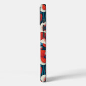 Coques Case-Mate iPhone Partenaire floral rouge et blanc (Verso / Gauche)